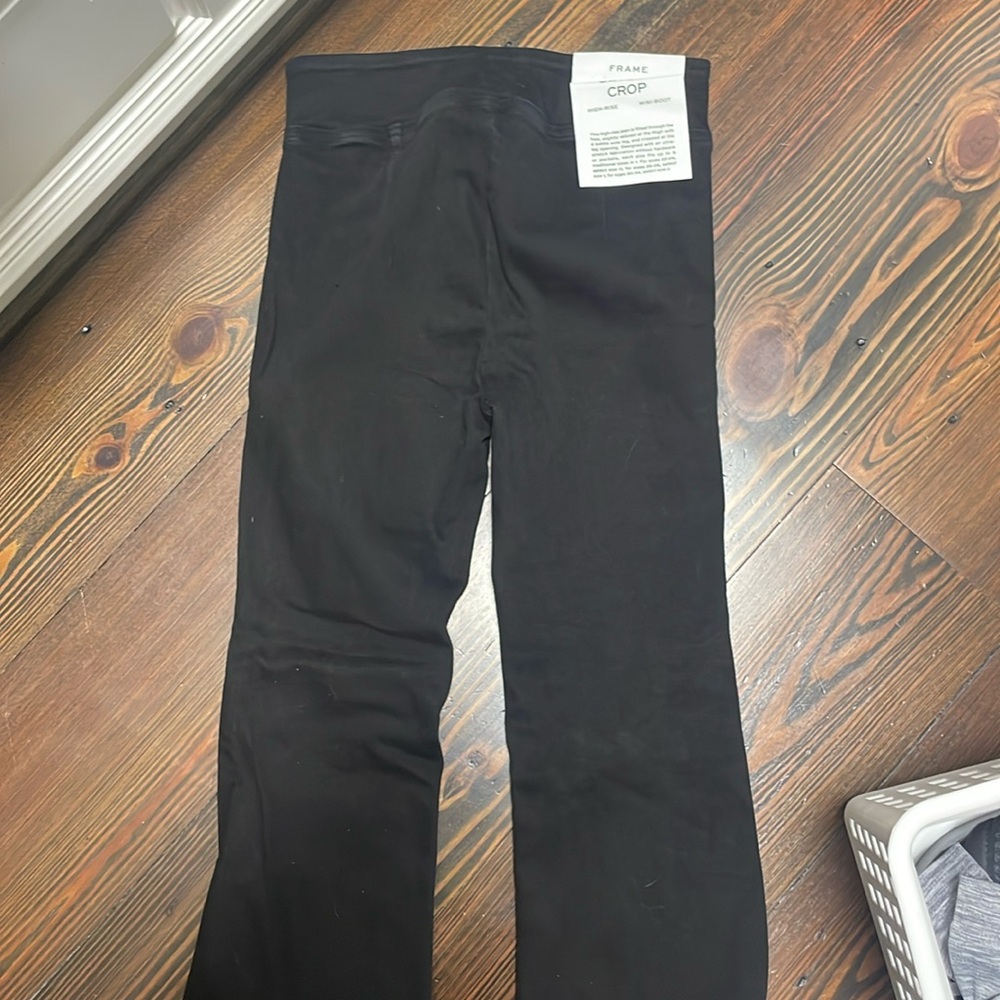 Frame jetset crop size 1 (25-29 waist) black